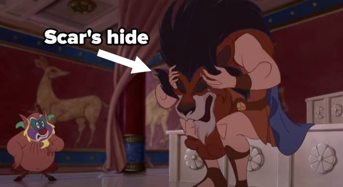 Hercules wearing Scar&#x27;s hide in Hercules