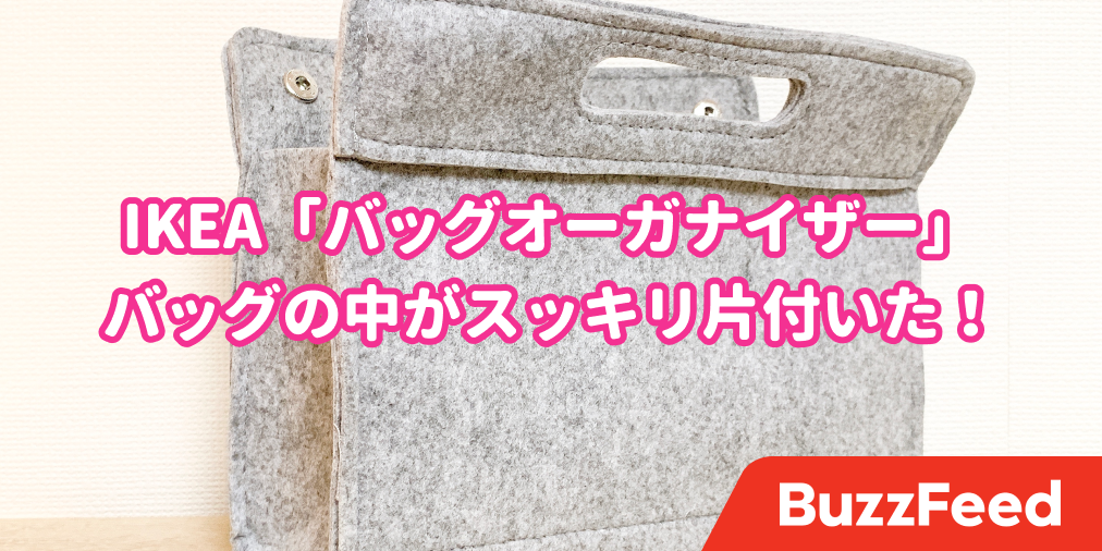 あんなに汚バッグだったのに イケア 799円の収納ケース でバッグの中身がスッキリした