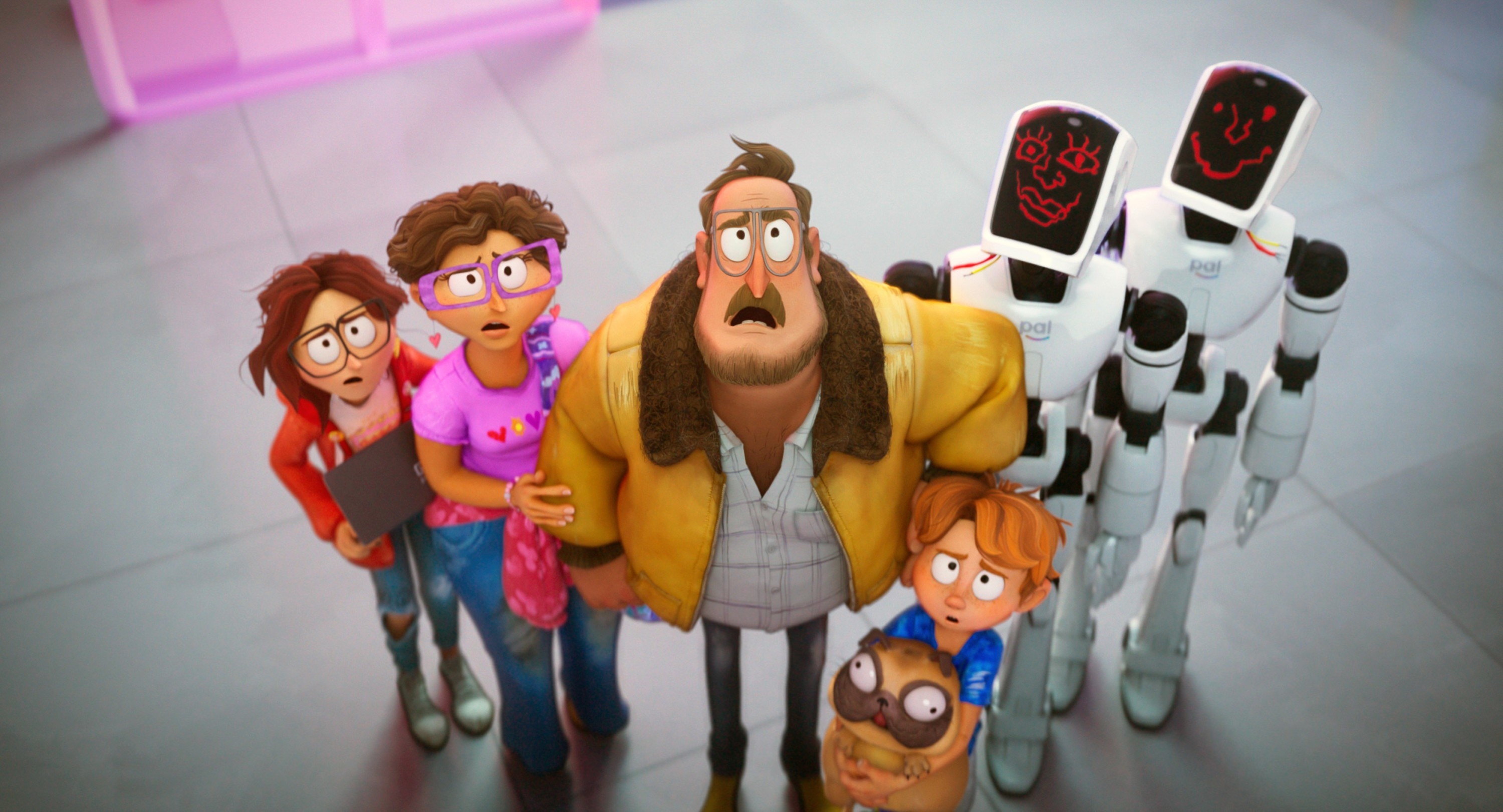The animated characters voiced by Abbi Jacobson, Maya Rudolph, Danny McBride, Doug the Pug, Mike Rianda, Fred Armisen, Beck Bennett in the animated movie