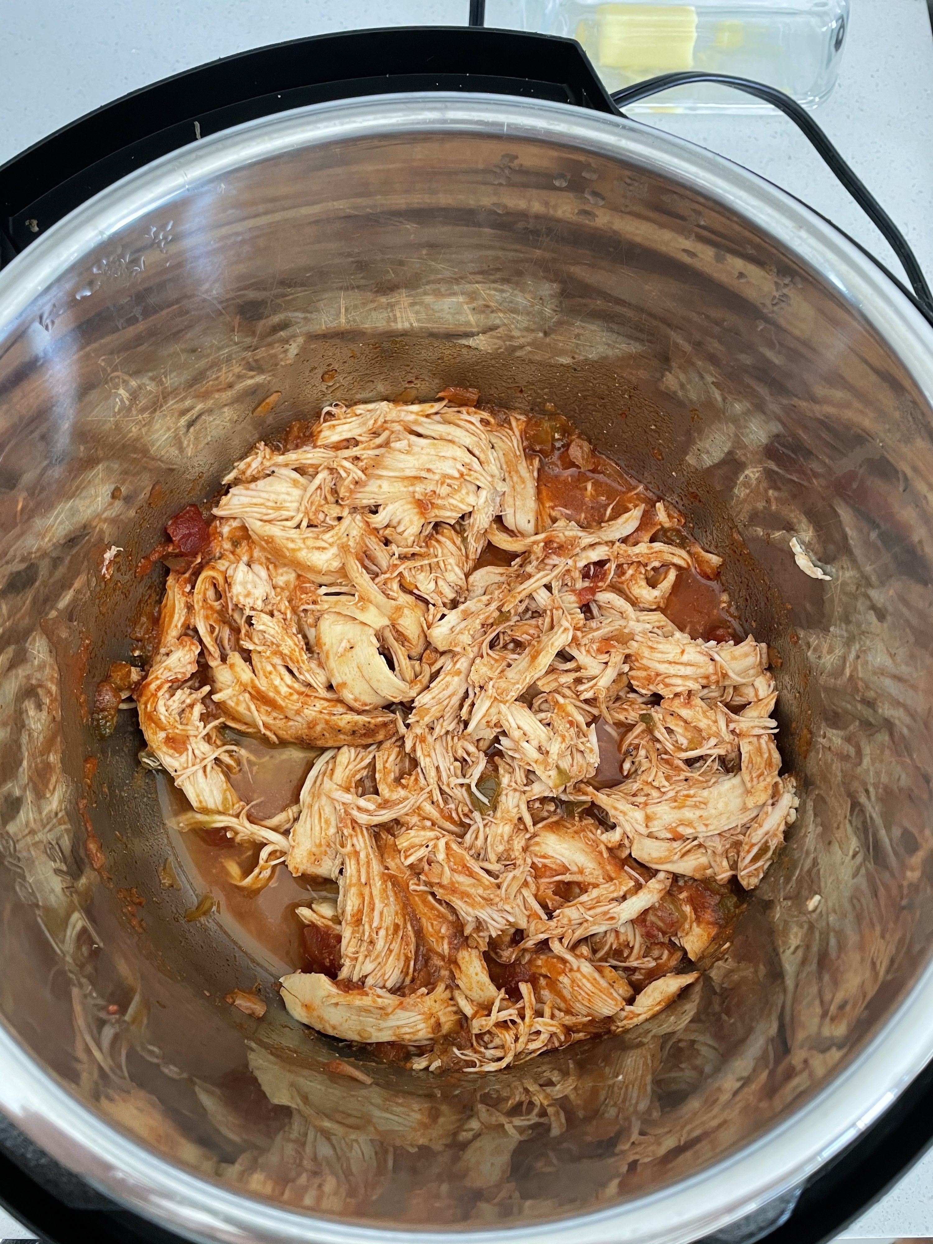 Chicken cooked in an Instant Pot