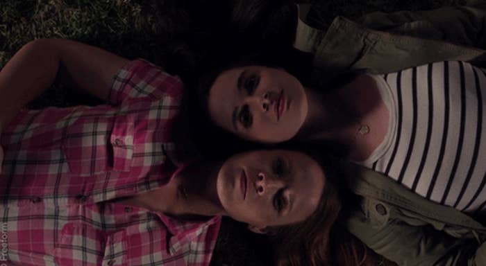 Katie Leclerc as Daphne Paloma Vasquez and Vanessa Marano as Bay Madeline Kennish in the show &quot;Switched at Birth.&quot;