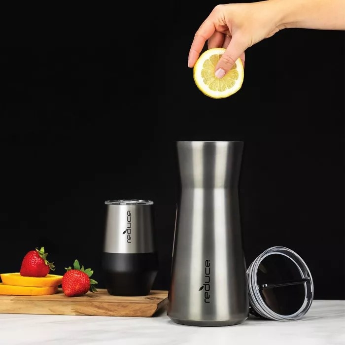 The Reduce stainless steel pitcher