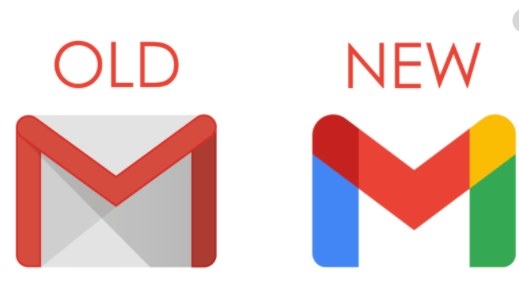 Old Gmail logo versus new Gmail logo