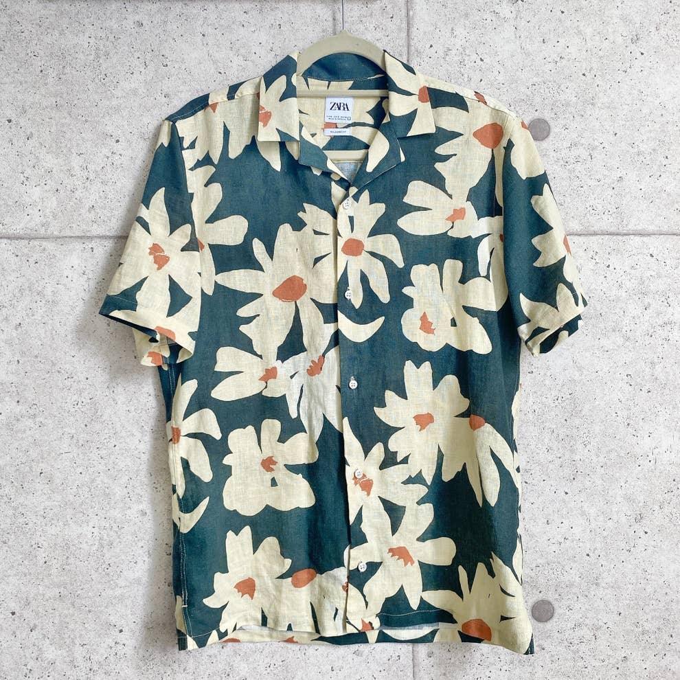 羽織るだけでオシャレ Zaraの 柄シャツ が可愛すぎて即買いしてしまった 羽織るだけでオシャレ Zaraの 柄シャツ が可愛すぎて即買いしてしまった