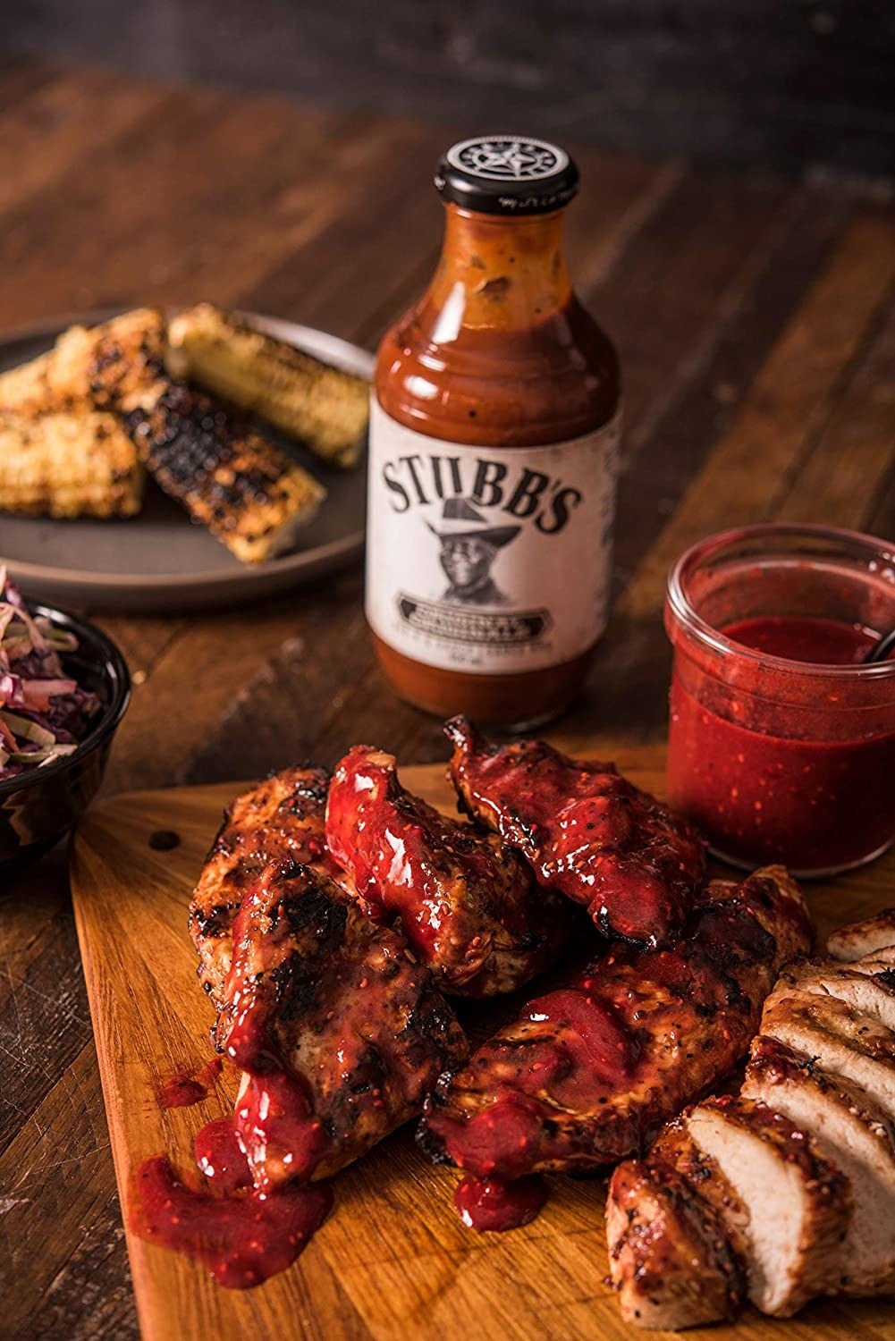chicken wings in the barbeque sauce
