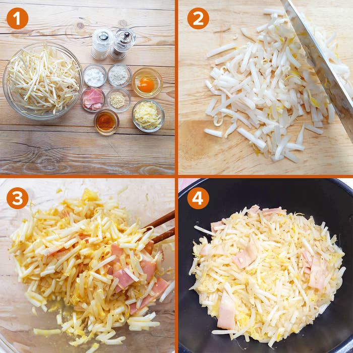 ヘルシーでコスパ良し もやしで作るチーズチヂミ