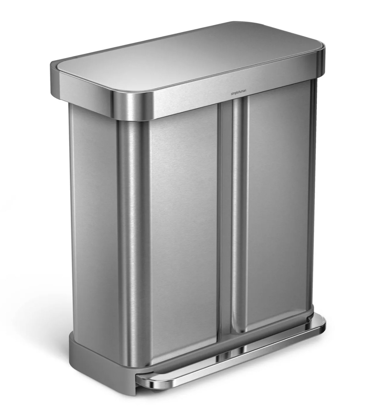 Dual compartment trash can 