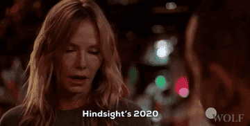 Amanda Rollins says, &quot;Hindsight&#x27;s 2020&quot;