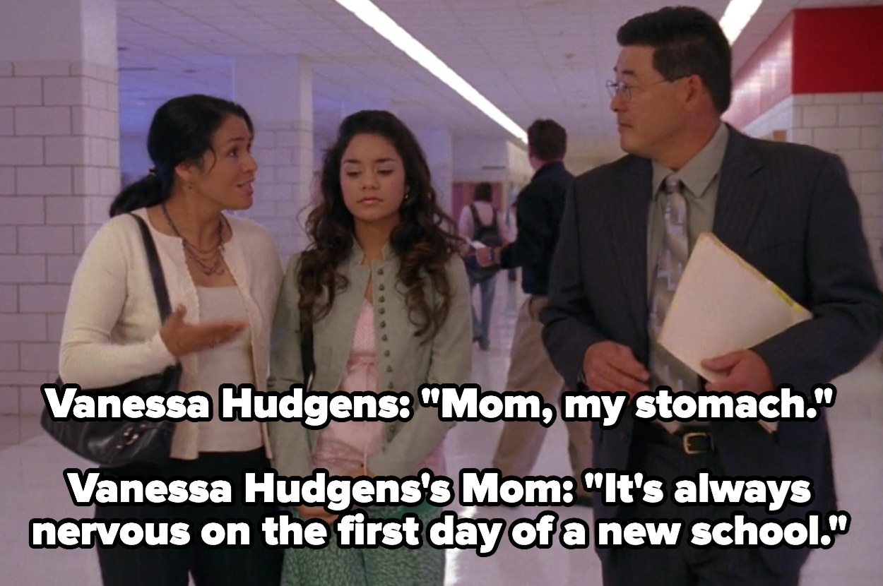 Vanessa Hudgens on her first day of school