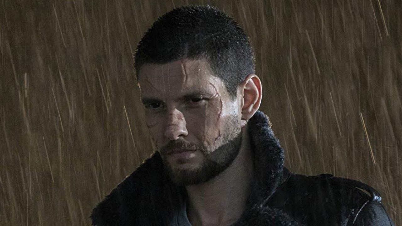 Ben Barnes in the rain