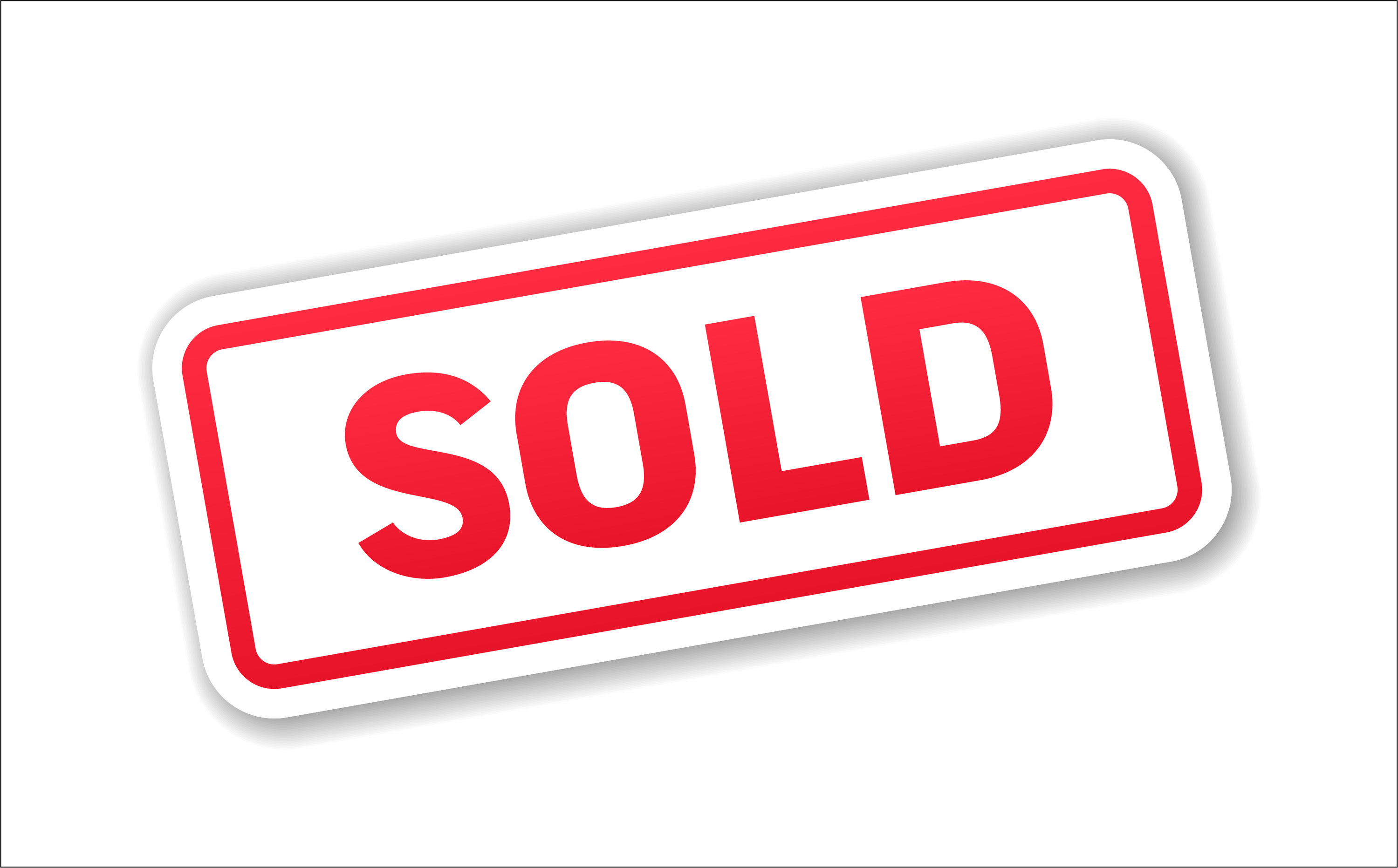 &quot;Sold&quot; sign