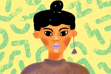 illustrations of people of different Asian ethnicities