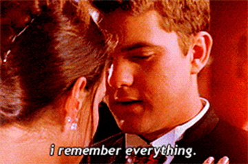 Pacey telling Joey that he remembers everything she&#x27;s ever told him as they dance