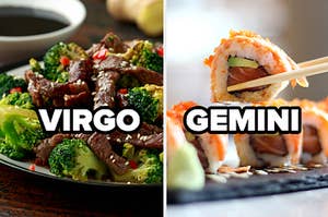 virgo beef and gemini sushi