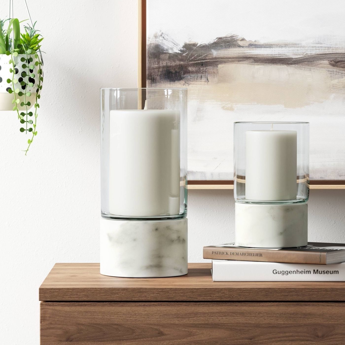 Marble Candle holders in a home 