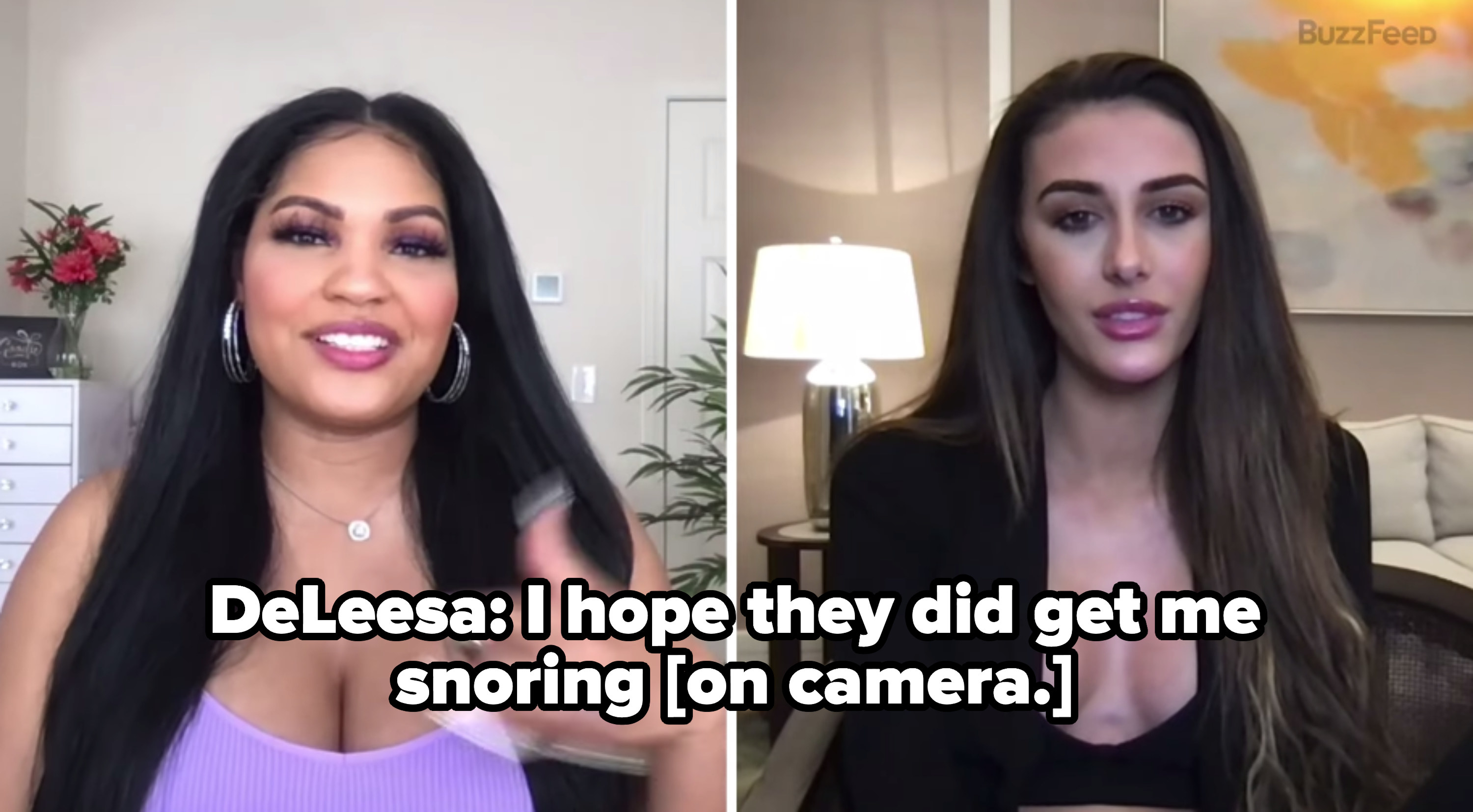 DeLeesa and Chloe answering burning questions for BuzzFeed