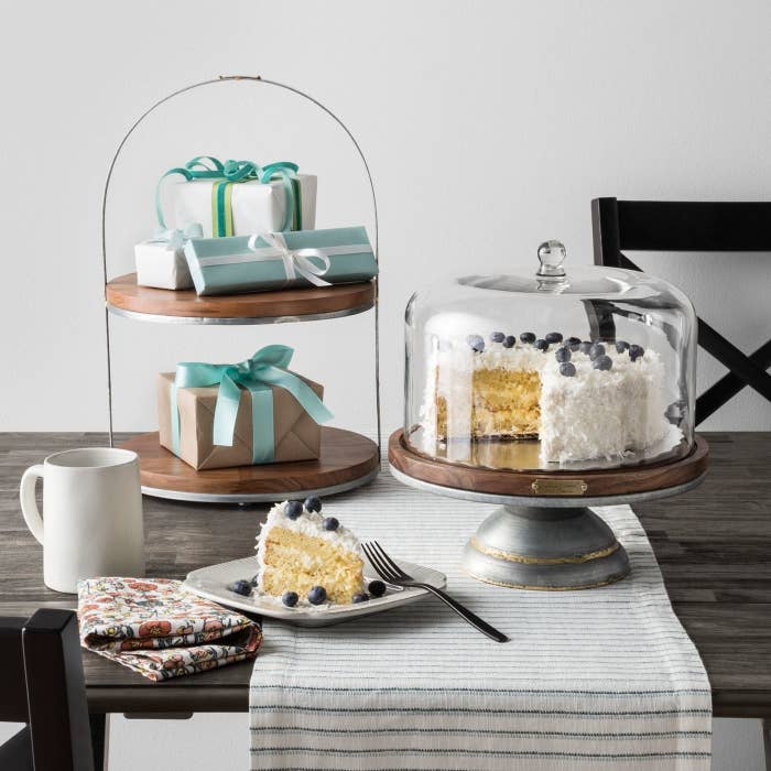 A cake stand in a home