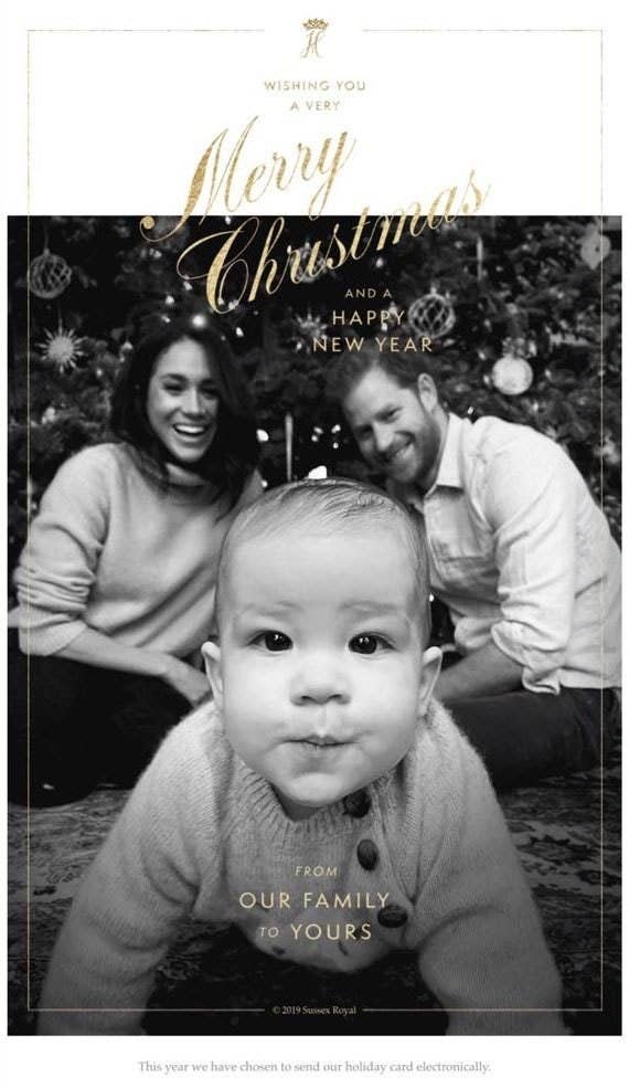Duchess Meghan At Christmas 2022 Prince Harry And Meghan's Family Christmas Card Featuring Baby Archie Is  Incredibly Adorable