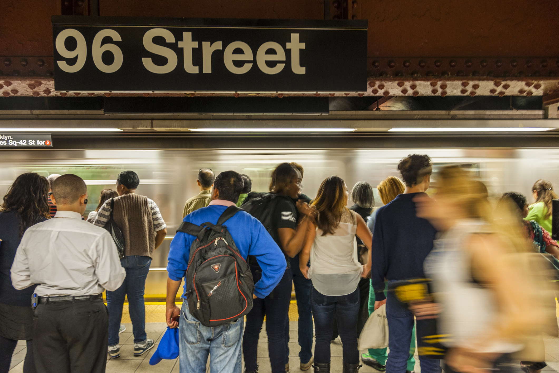 People waiting for the subway.