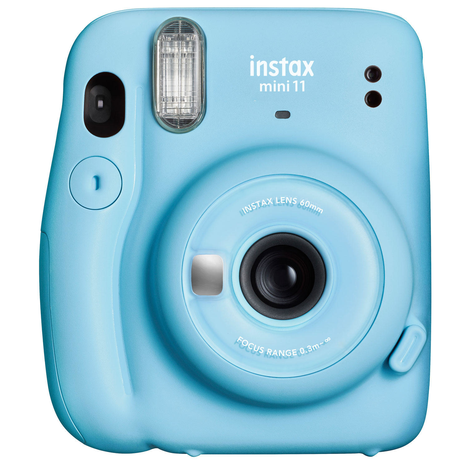the instant camera in blue