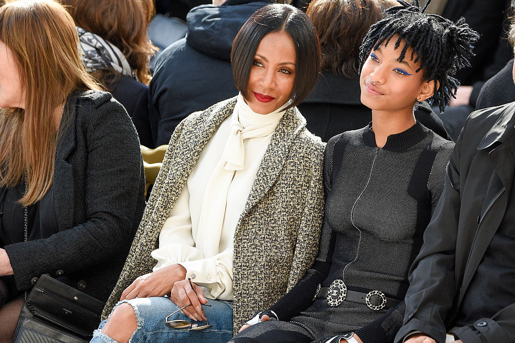 Jada Pinkett Smith and Willow Smith attend the Chanel show as part of the Paris Fashion Week Womenswear Fall/Winter 2016/2017 