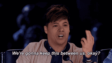 Dtrix as a judge on So You Think You Can Dance saying we&#x27;re gonna keep this between us okay?