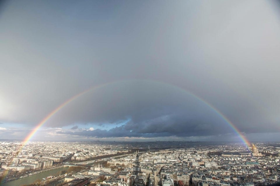 A rainbow over Paris