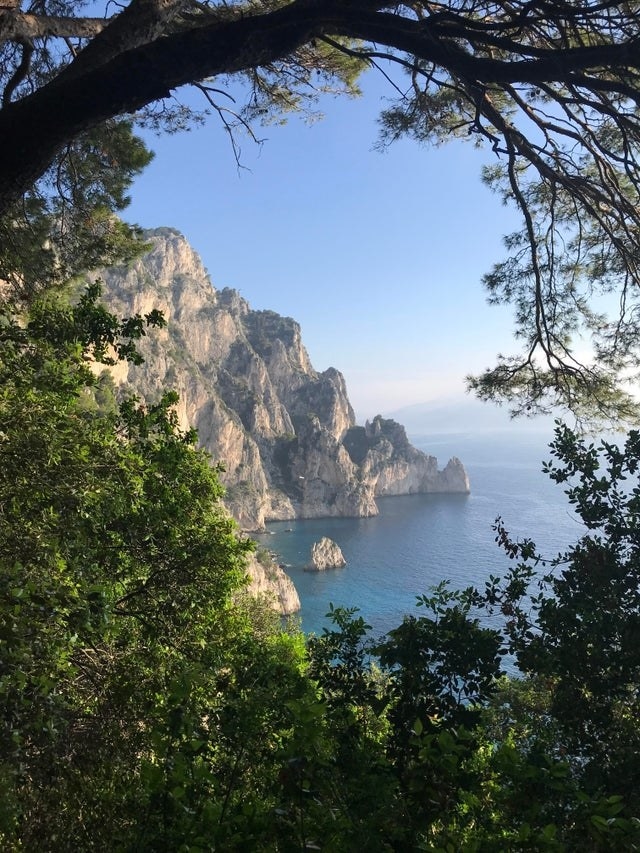 A morning hike on the island of Capri