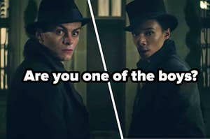 Freddy Carter as Kaz Brekker and Kit Young as Jesper Fahey in the show "Shadow and Bone."