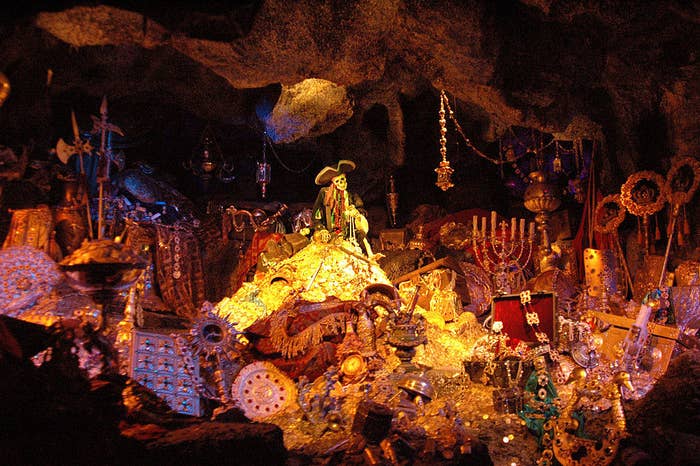 Pirates of the Caribbean ride at Disneyland