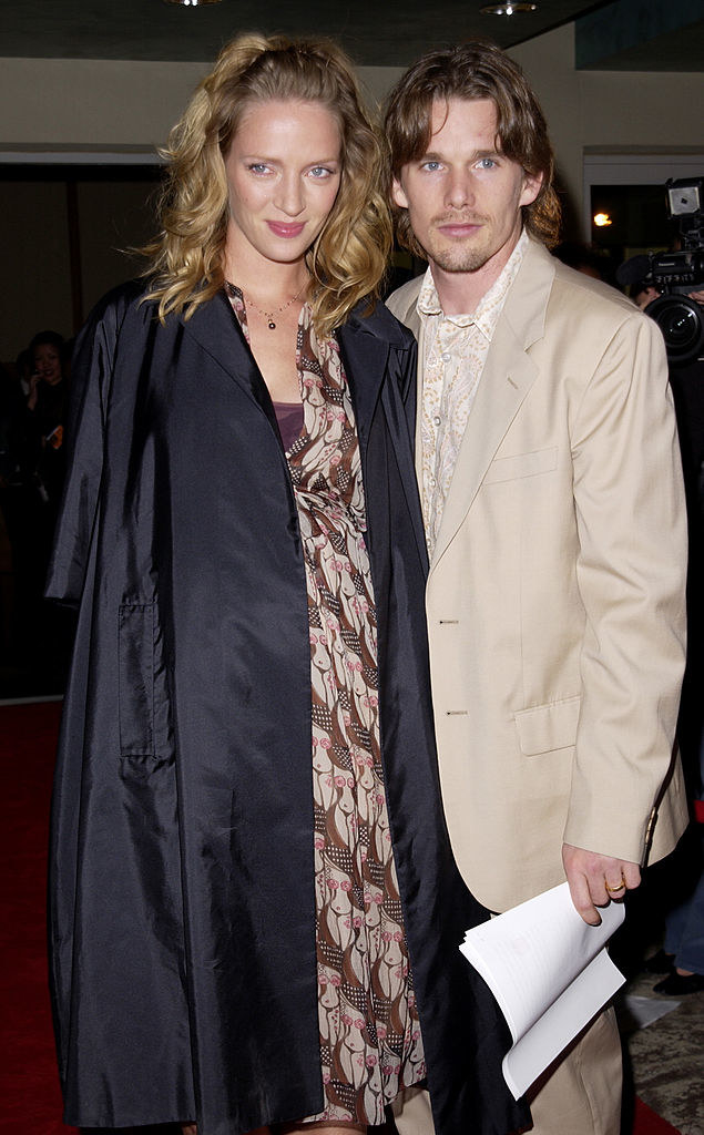 Uma Thurman and Ethan Hawke as a couple