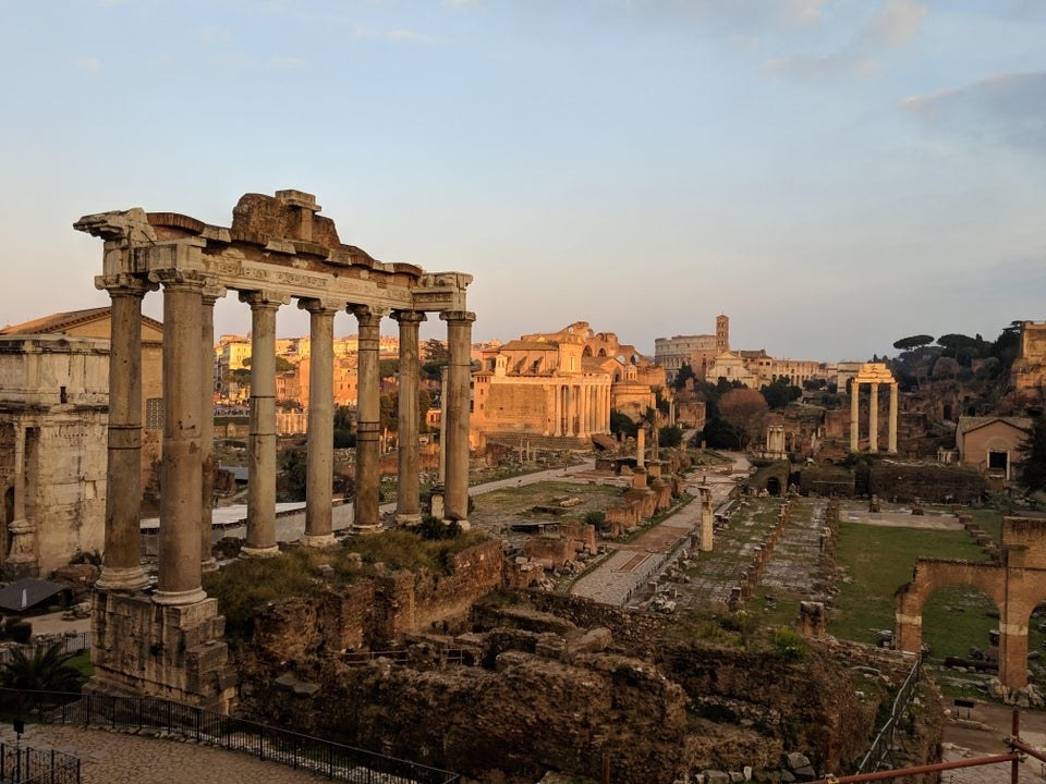 The ancient city in Rome without other tourists