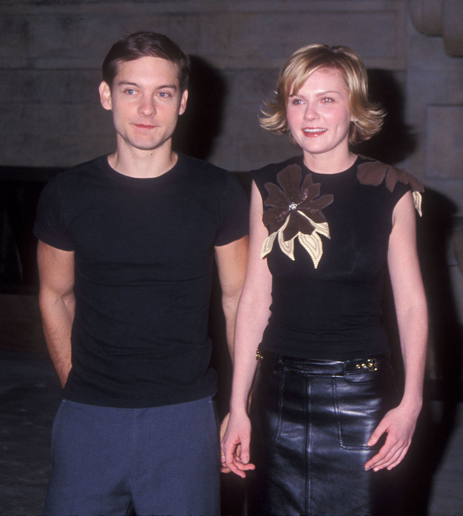 Tobey Maguire and Kirsten Dunst smiling together