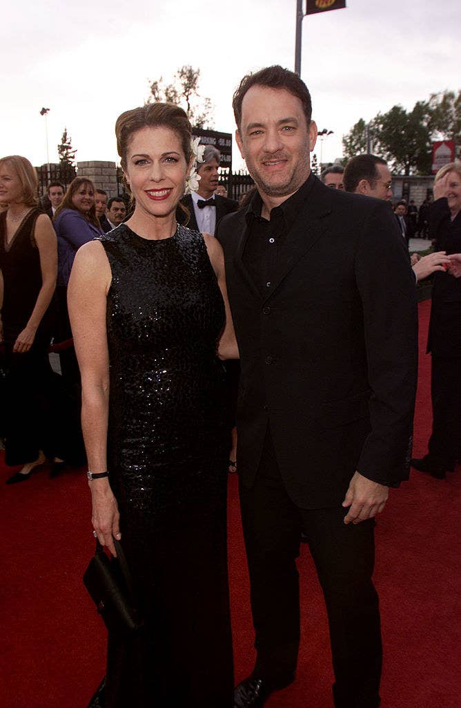 Rita Wilson and husband Tom Hanks at the Screen Actors Guild awards