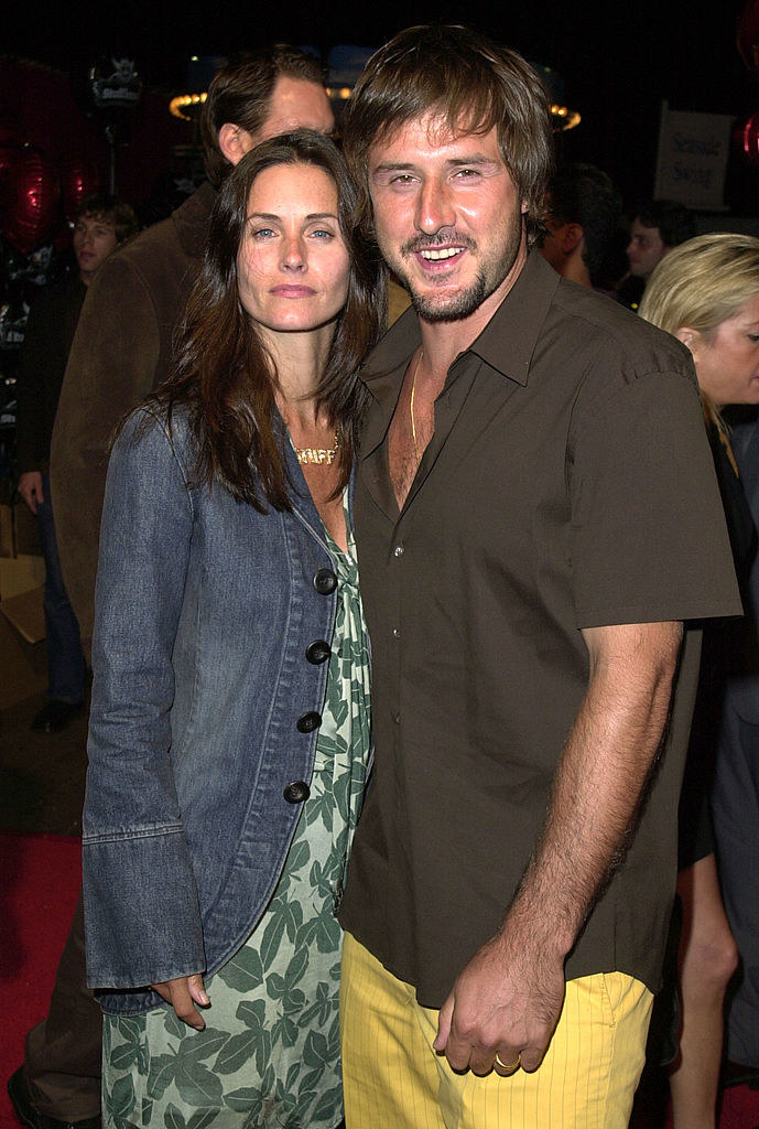 Courteney Cox and David Arquette at a Stuff magazine party