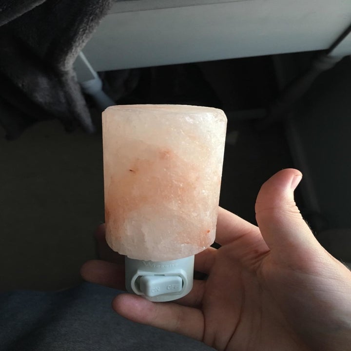 Another reviewer's photo holding lamp not plugged in 