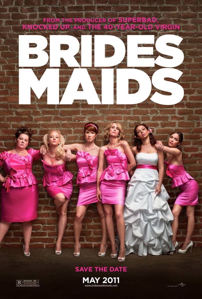 The cast poster for Bridesmaids