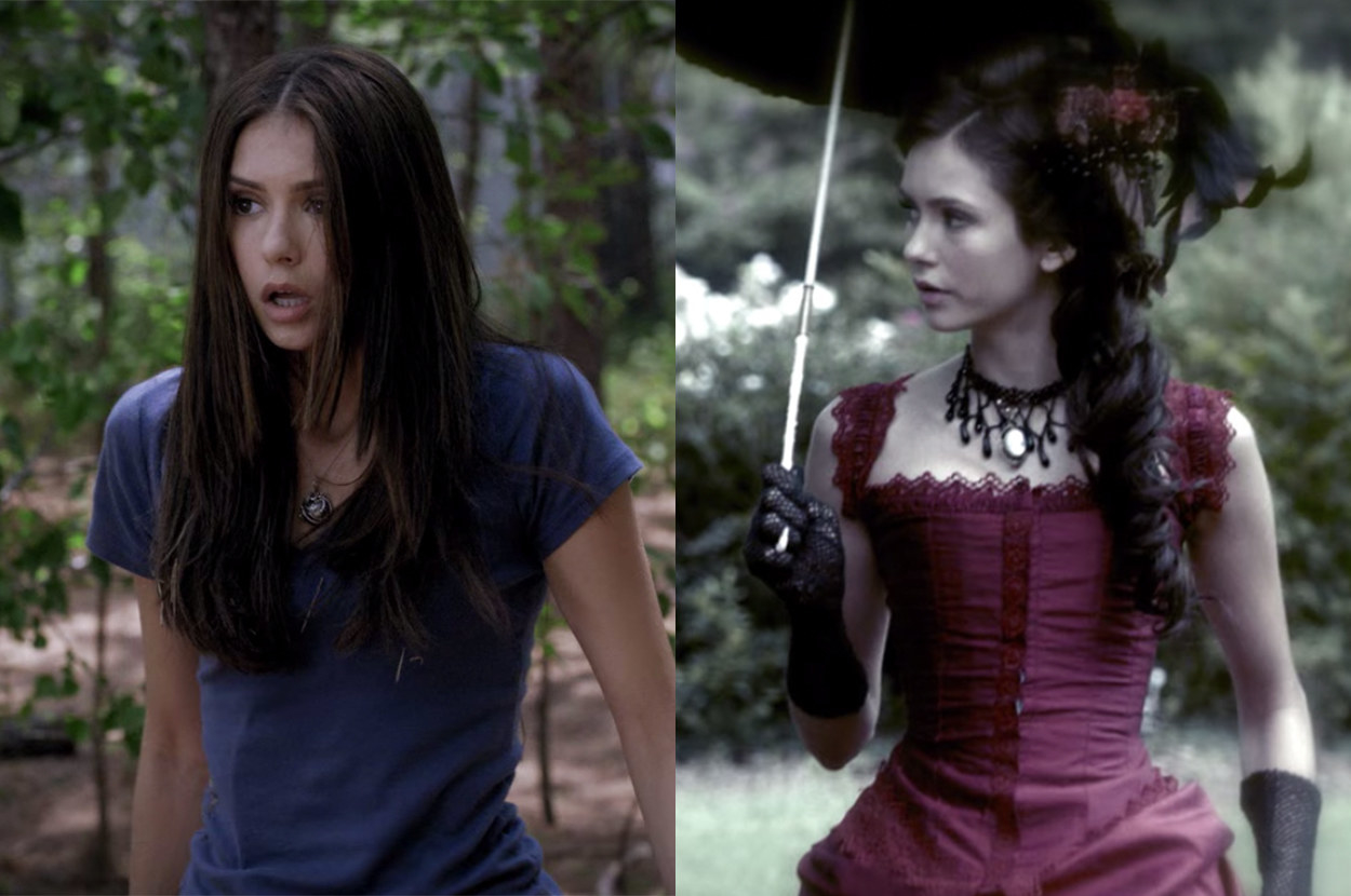 Katherine bit the Salvatore brothers in the 1800s