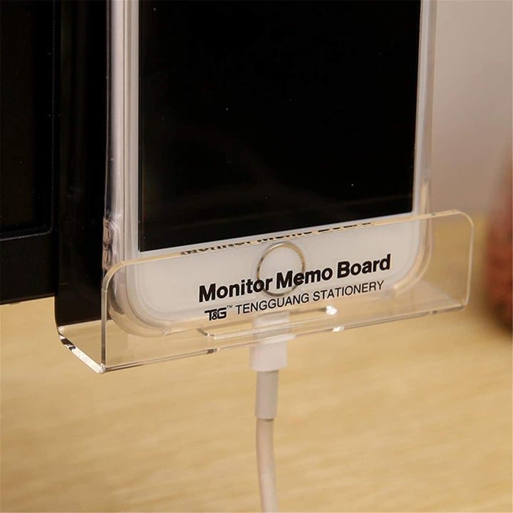 Close up of the bottom showing room for a phone and charging cord