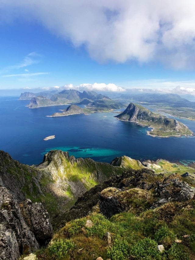 A view of the Lofoten Islands in Norway