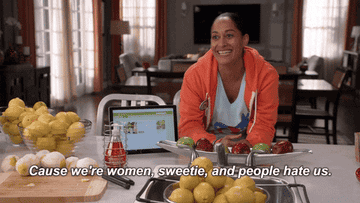 Rainbow from Blackish tells her daughter that people hate women