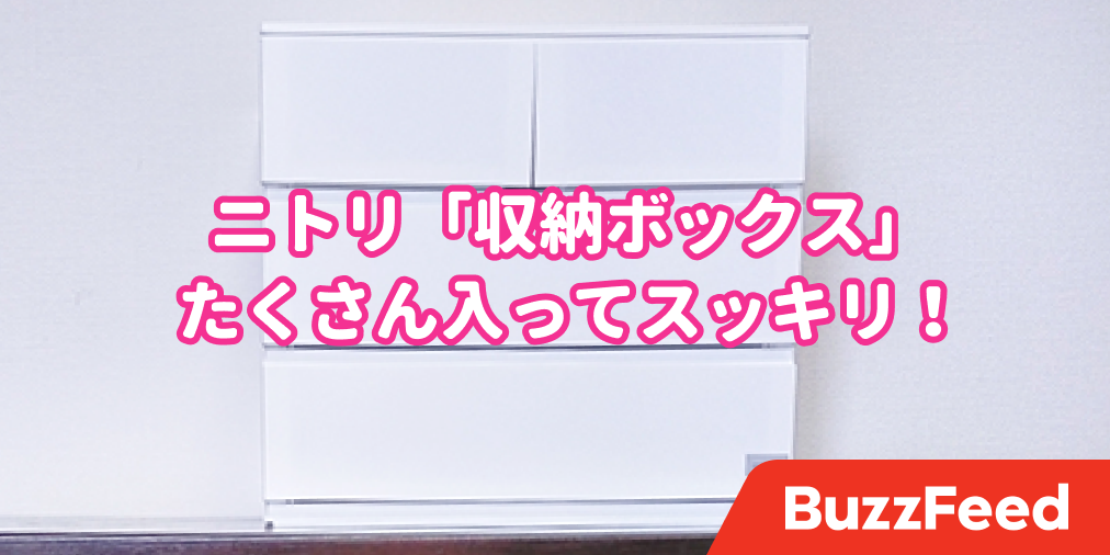 めっちゃ入るじゃん ニトリで買った 収納ボックス で部屋が一気に片付いた