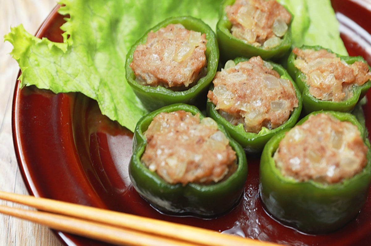 蒸し器がなくても大丈夫 フライパンでピーマンしゅうまい