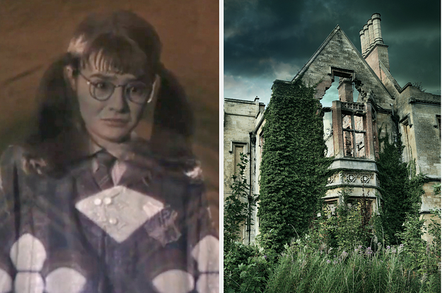 On the left, Moaning Myrtle from