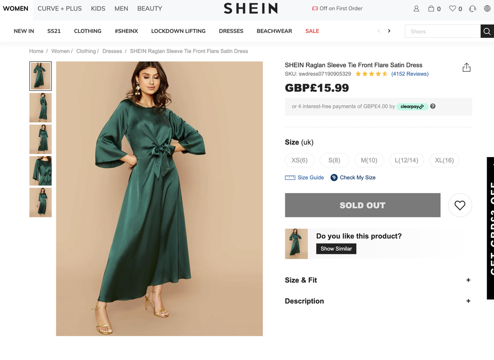 Shein Women Maxi Dark Green Dress - Buy Shein Women Maxi Dark