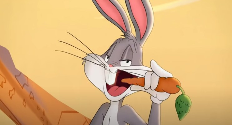 Bugs Bunny biting a carrot