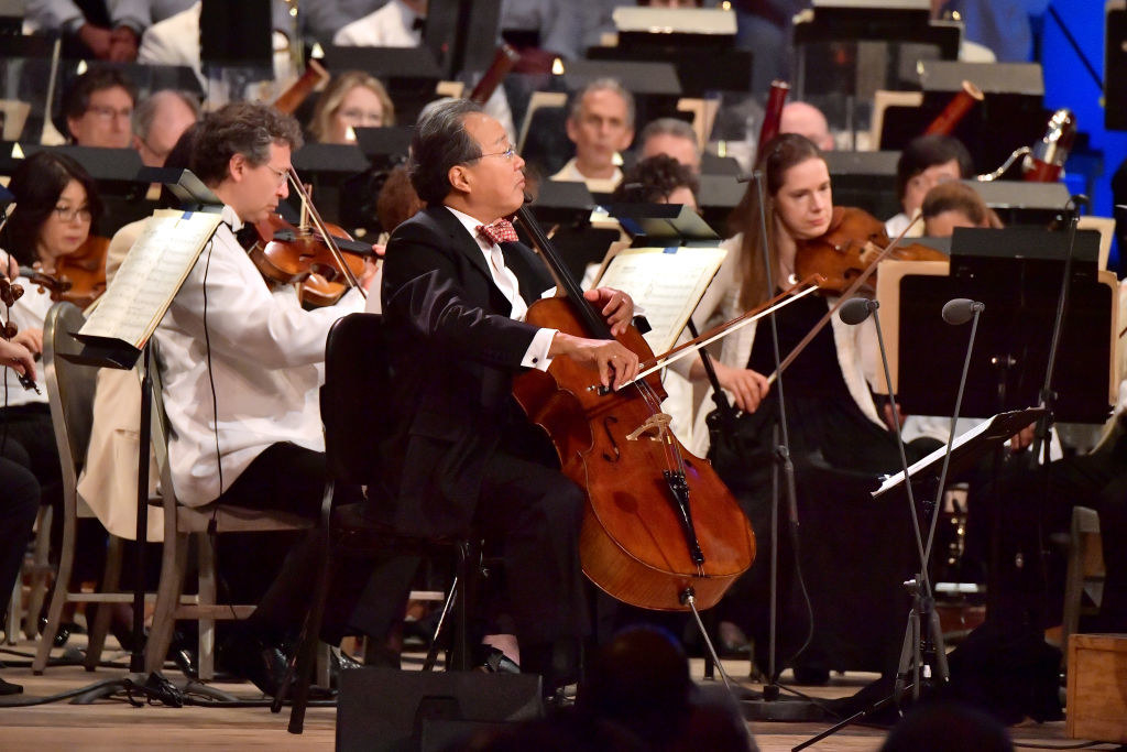 Yo-Yo Ma playing his 300-year-old cello