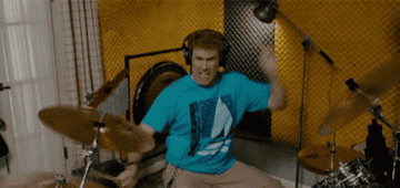 Will Ferrell drumming in Step Brothers