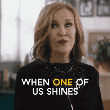 woman says when one of us shines all of us shine
