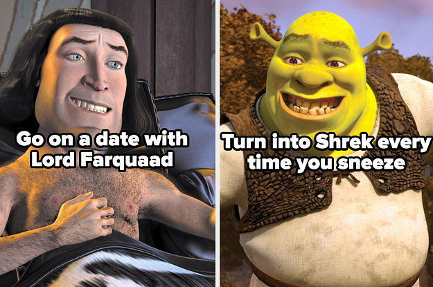 Go on a date with Lord Farquaad or turn into Shrek every time you sneeze
